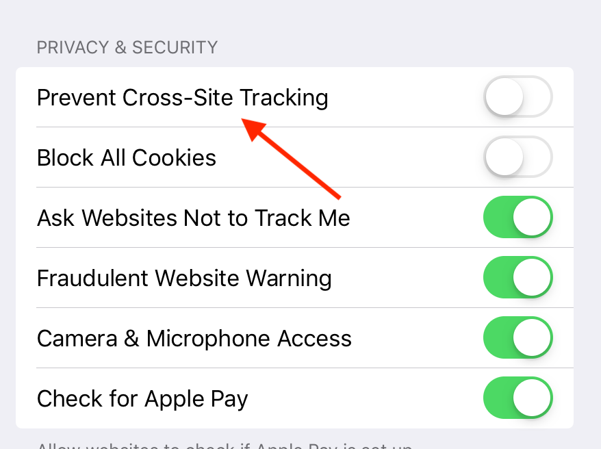 Tracking site. Prevent Cross site tracking Chrome. IOS 15 fixed element scrolling prevent Safari.
